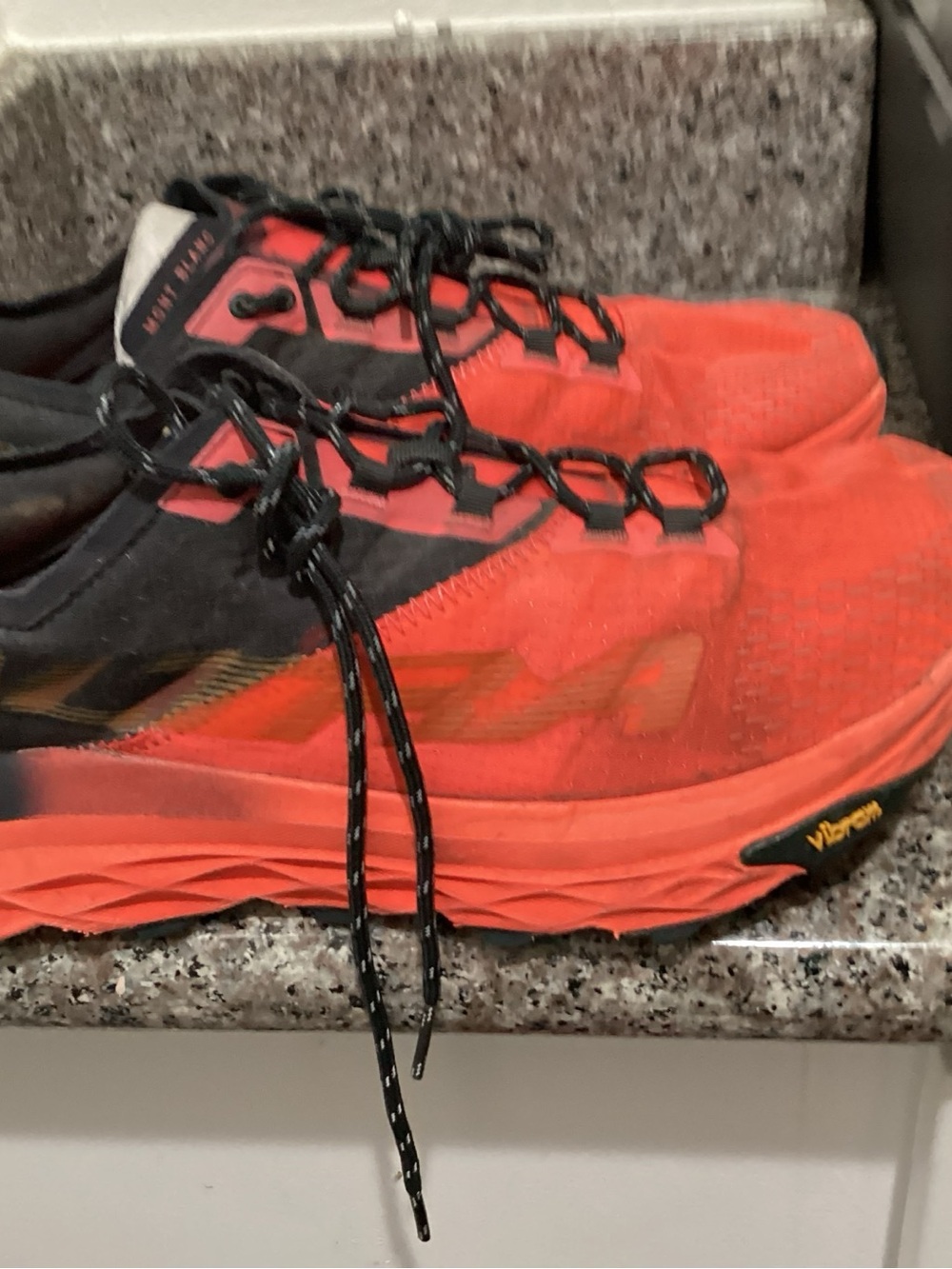 Altra Red Black Trail Running Shoes